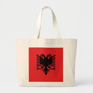 Bolsa Tote Grande Bandeira da Albânia