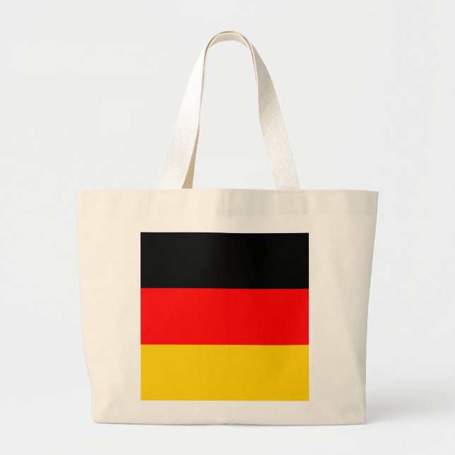 Bolsa Tote Grande Bandeira da Alemanha (Frente)