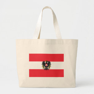 Bolsa Tote Grande Bandeira da Áustria
