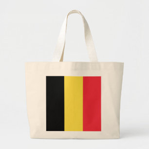 Bolsa Tote Grande Bandeira da Bélgica