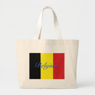 Bolsa Tote Grande Bandeira da Bélgica