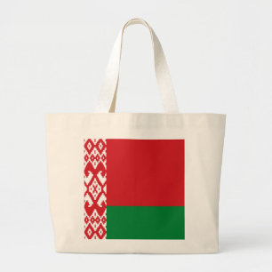 Bolsa Tote Grande Bandeira da Bielorrússia