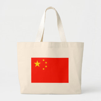 Bolsa Tote Grande Bandeira da China - Alta Qualidade