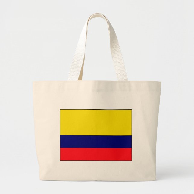 Bolsa Tote Grande bandeira da Colômbia (Frente)