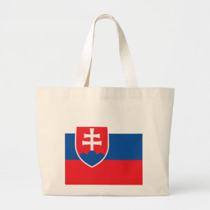 Bolsa Tote Grande Bandeira da Eslováquia