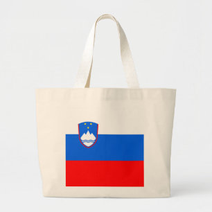 Bolsa Tote Grande Bandeira da Eslovênia