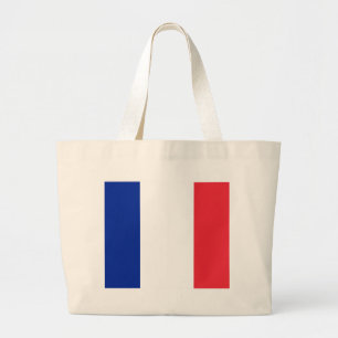 Bolsa Tote Grande Bandeira da França