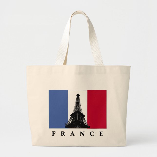 Bolsa Tote Grande Bandeira da France Bag (Frente)