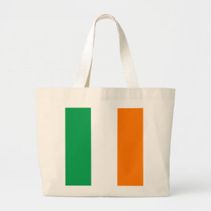 Bolsa Tote Grande Bandeira da Irlanda