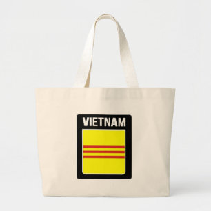 Bolsa Tote Grande Bandeira da república do đỏ do sọc dos vagab