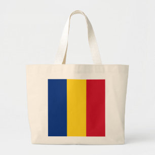 Bolsa Tote Grande Bandeira da Romênia