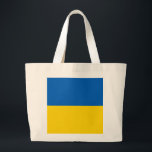 Bolsa Tote Grande Bandeira da Ucrânia<br><div class="desc">Bandeira da Ucrânia</div>
