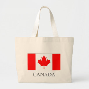 Bolsa Tote Grande Bandeira de Canadá