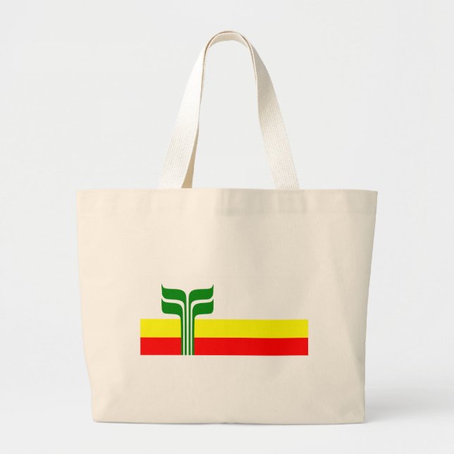Bolsa Tote Grande Bandeira de Franco Manitobans (Frente)
