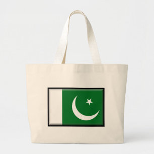 Bolsa Tote Grande Bandeira de Paquistão