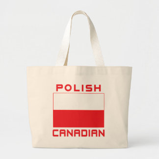 Bolsa Tote Grande Bandeira de Polônia canadense polonesa