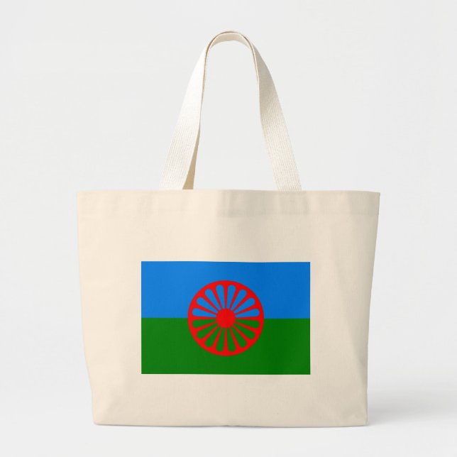 Bolsa Tote Grande Bandeira de Roma (bandeira Romani) (Frente)