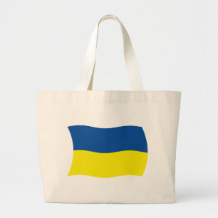 Bolsa Tote Grande Bandeira de Tote da Ucrânia