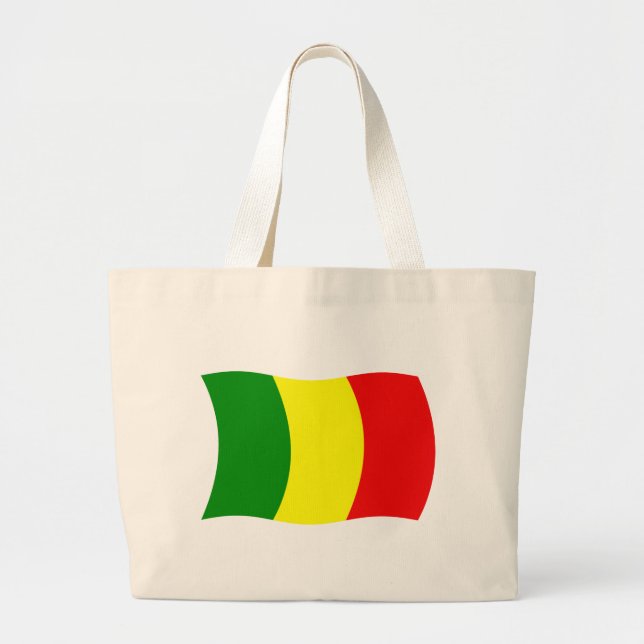 Bolsa Tote Grande Bandeira de Tote do Mali (Frente)