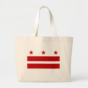 Bolsa Tote Grande bandeira de Washington DC