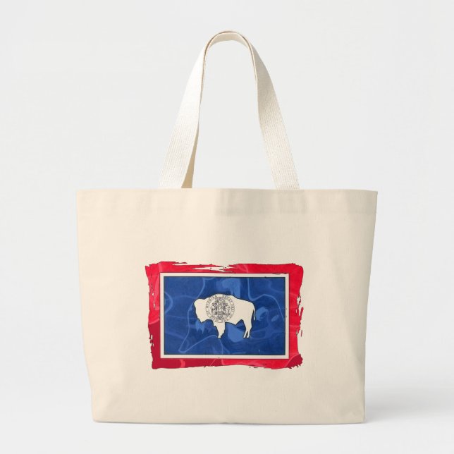 BOLSA TOTE GRANDE BANDEIRA DE WYOMING (Frente)