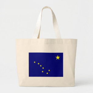 Bolsa Tote Grande Bandeira do Alasca