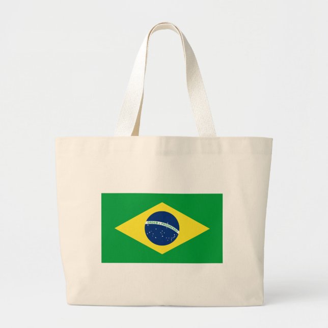 Bolsa Tote Grande bandeira do brasil (Frente)