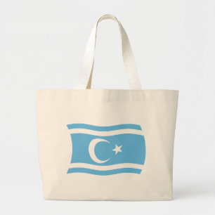 Bolsa Tote Grande Bandeira do Turquemenistão iraquiano Tote Bag