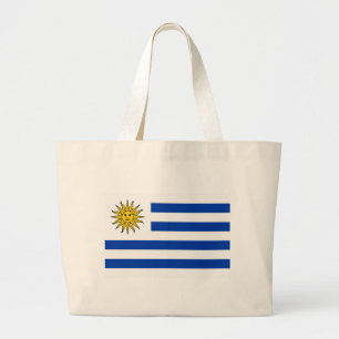 Bolsa Tote Grande Bandeira do Uruguai