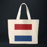 Bolsa Tote Grande Bandeira dos Países Baixos<br><div class="desc">Bandeira dos Países Baixos</div>