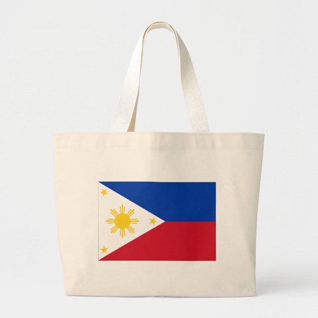 Bolsa Tote Grande Bandeira filipina (Frente)