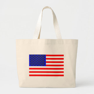 Bolsa Tote Grande Bandeira Gatos Pretos E Listras