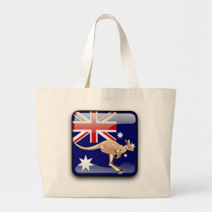 Bolsa Tote Grande Bandeira lustrosa australiana