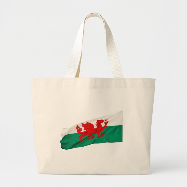 Bolsa Tote Grande Bandeira Nacional do País de Gales, o Patriótico d (Frente)