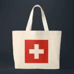 Bolsa Tote Grande Bandeira Suiça Die Nationalflagge der Schweiz<br><div class="desc">Die Nationalflagge der SchweizLe drapeau suisseLa bandiera svizzeraFlag da Suiça</div>