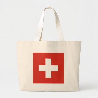 Bolsa Tote Grande Bandeira Suiça Die Nationalflagge der Schweiz