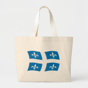 Bolsa Tote Grande Bandeira Tote Bag do Quebec