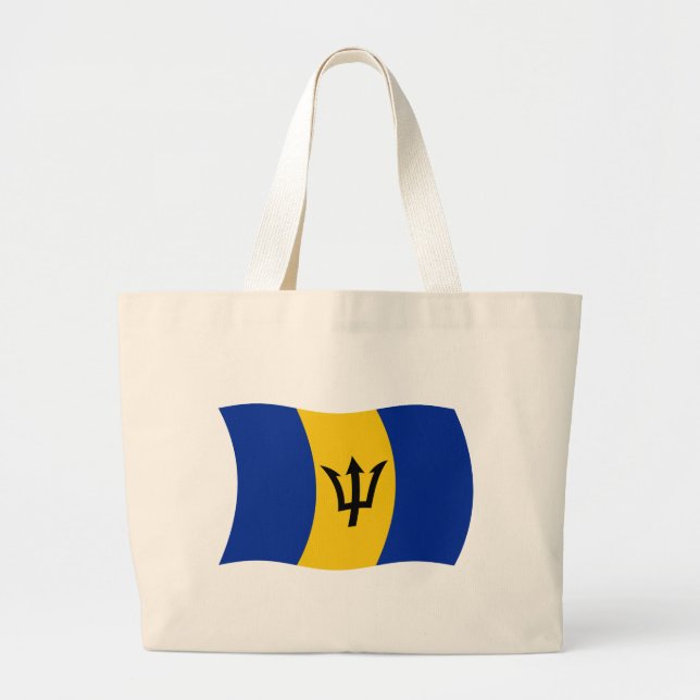 Bolsa Tote Grande Bandeira Tote de Barbados (Frente)
