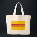 Bolsa Tote Grande Bandeira vietnamiana sul - đỏ do sọc dos<br><div class="desc">Bandeira vietnamiana sul - đỏ do sọc dos vagabundos do vàng de Vietnam Cờ - bandeira de Vietnam sul - bandeira vietnamiana sul - bandeira da república de Vietnam (bandeira da herança e da liberdade - cờ Tự de Lá faça o và Di Sản) - hòa de Việt Nam Cộng...</div>