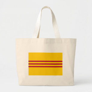 Bolsa Tote Grande Bandeira vietnamiana sul - đỏ do sọc dos