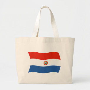 Bolsa Tote Grande Bandeja de Bandeira do Paraguai