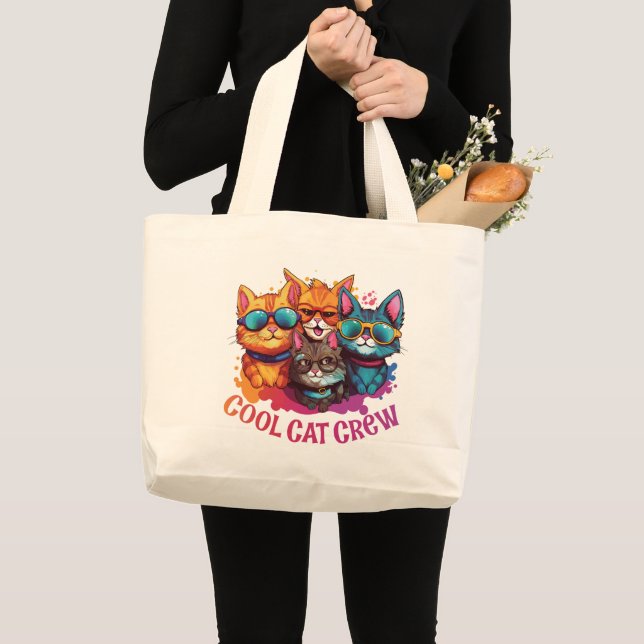 Bolsa Tote Grande Bandeja de ferramentas de gatos de tripulação lega (Frente (produto))