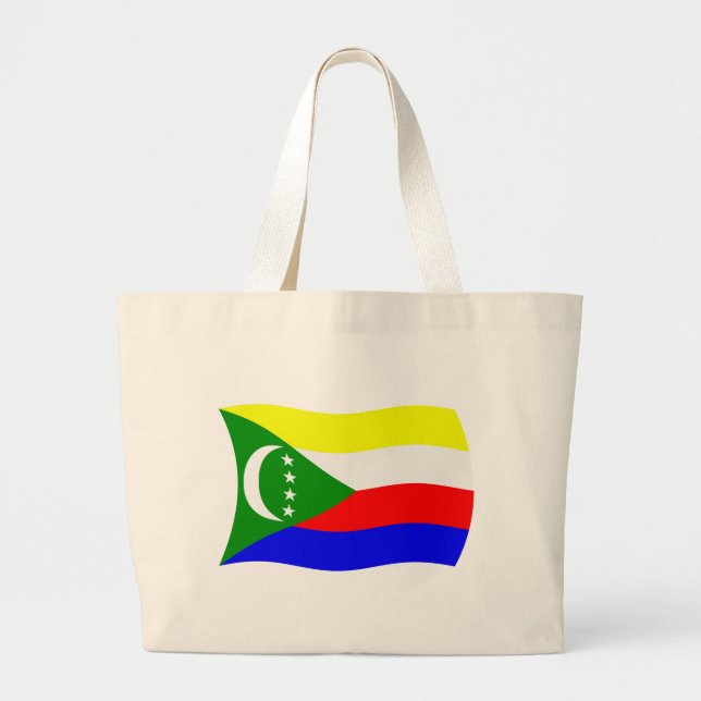 Bolsa Tote Grande Bandeja de Sinalizador Comores (Frente)