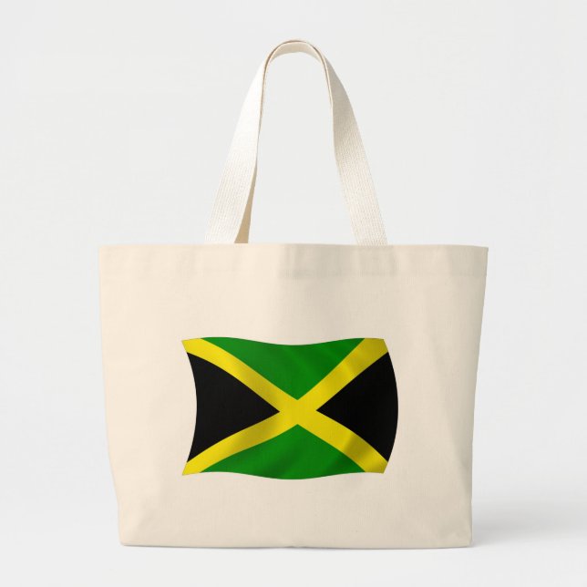 Bolsa Tote Grande Bandeja de Toque da Jamaica (Frente)