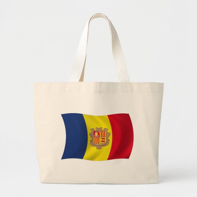 Bolsa Tote Grande Bandeja de Toque de Andorra (Frente)