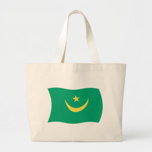 Bolsa Tote Grande Bandeja de Toque de Sinalizador Mauritânia