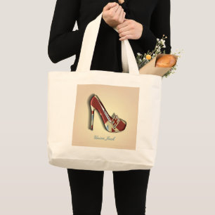 Bolsa Tote Grande Bandeja de Toque do Tema do Calçado do Tomada Uni