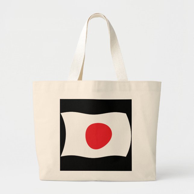 Bolsa Tote Grande Bandeja de Tota do Japão (Frente)