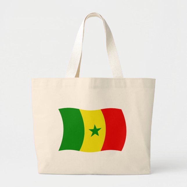 Bolsa Tote Grande Bandeja de Tota do Senegal (Frente)