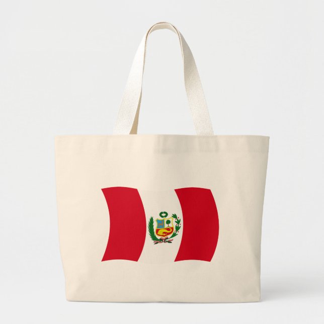 Bolsa Tote Grande Bandeja de Tote do Peru (Frente)